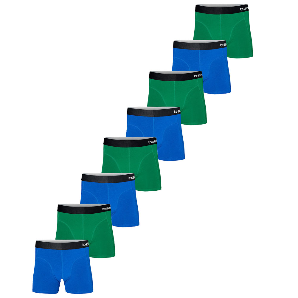 Apollo-Boxershorts-Heren-Bamboo-Basic-Blue-Green-8-pack-XL