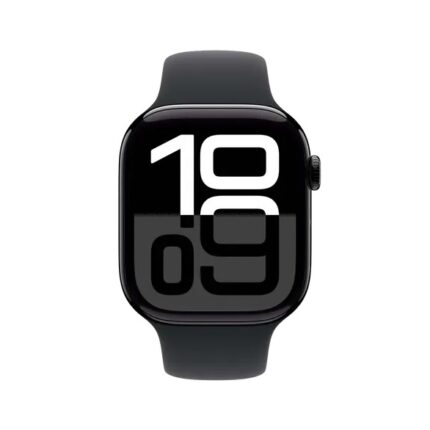 Apple Watch Series 10 GPS 46mm Aluminium Case met Sport Band - M/L Smartwatch Zwart