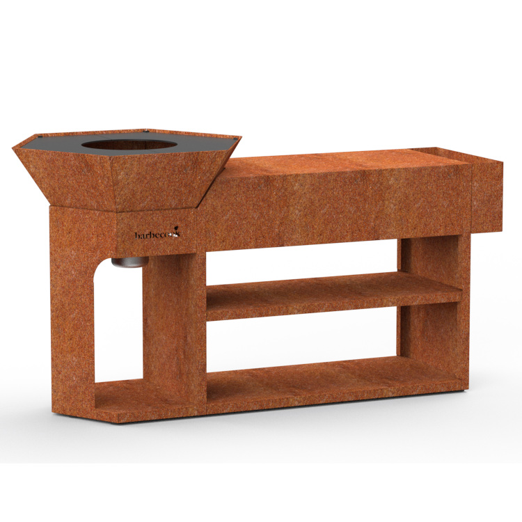 Barbecook-Nestor-Island-uit-cortenstaal-barbecue