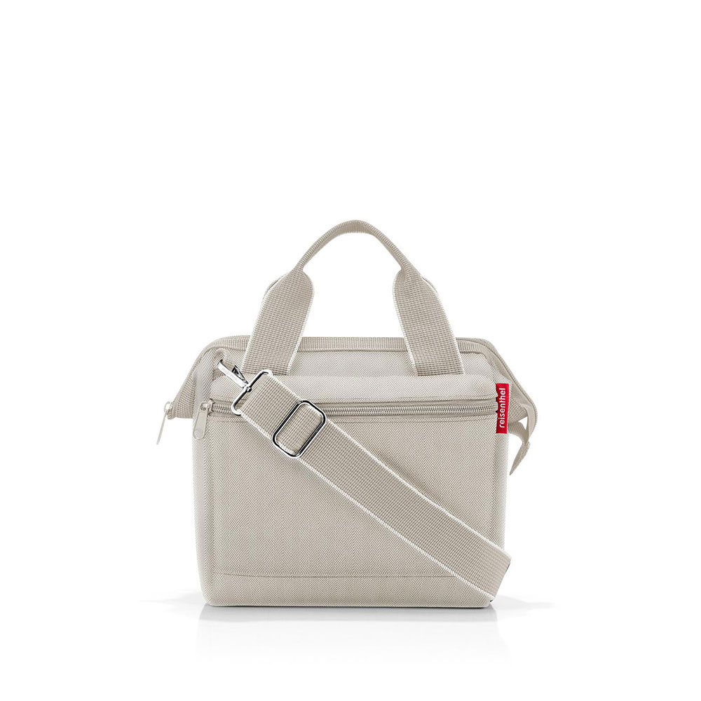 Beige-Reisenthel-Allrounder-Cross-Schoudertas-Herringbone-Sand