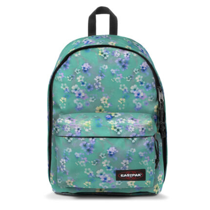 Blauw Eastpak Out Of Office Rugzak Flora Fade Aqua