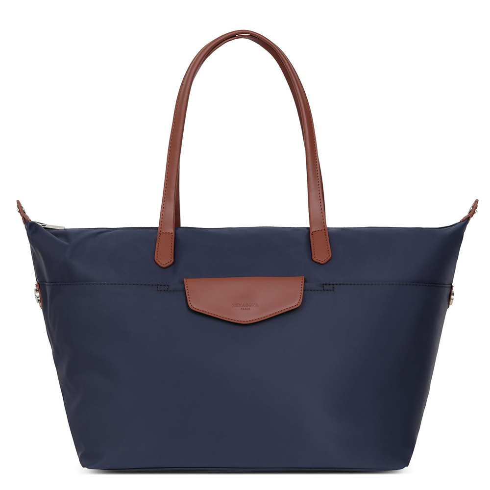 Blauw-Hexagona-Pop-Shopper-L-Marine