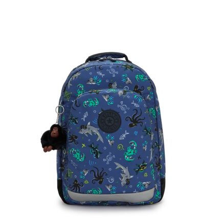 Blauw Kipling Class Room Rugzak Undersea Party