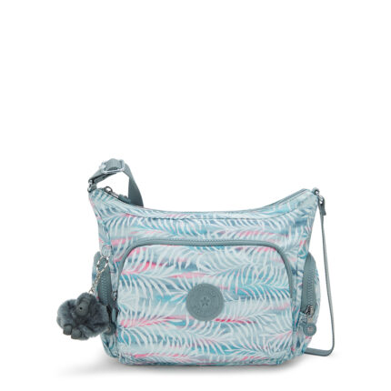 Blauw Kipling Gabb S Schoudertas Palmtree Leaves