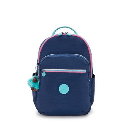 Blauw Kipling Seoul College Rugzak Resort Navy