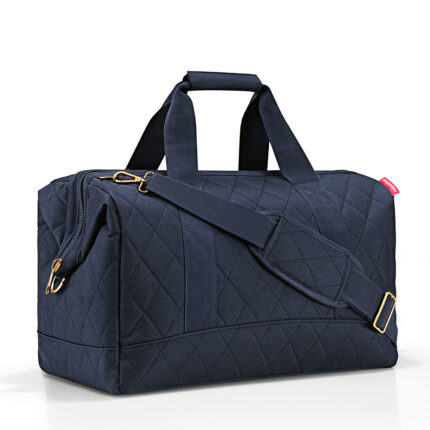 Blauw Reisenthel Allrounder L Reistas Rhombus Midnight Gold