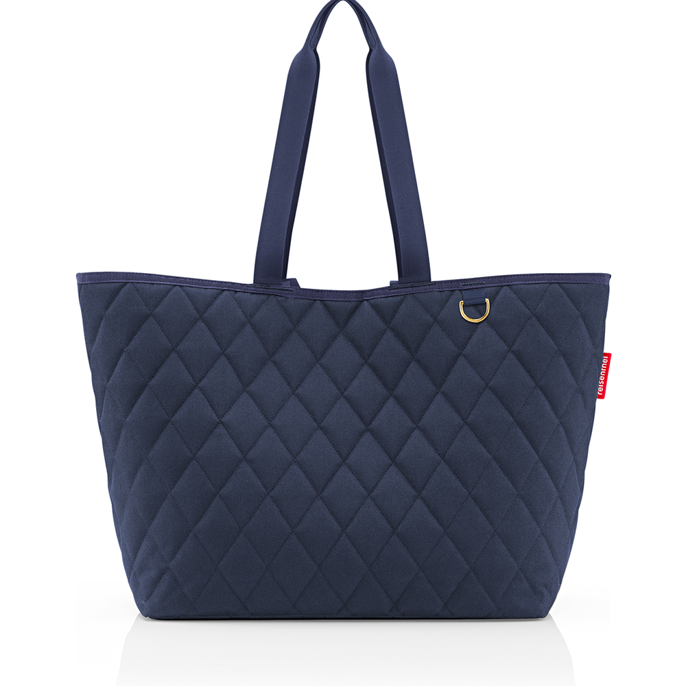Blauw-Reisenthel-Classic-Shopper-XL-Rhombus-Midnight-Gold