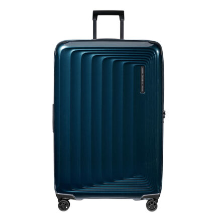Blauw Samsonite Nuon Spinner 81 Exp Metallic Dark Blue