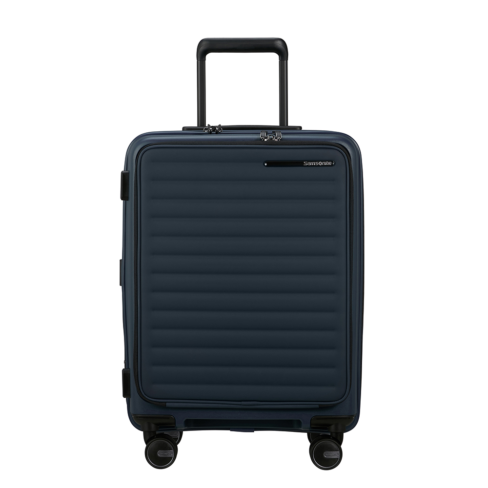Blauw-Samsonite-RestackD-Spinner-55-Exp.-Easy-Access-Midnight
