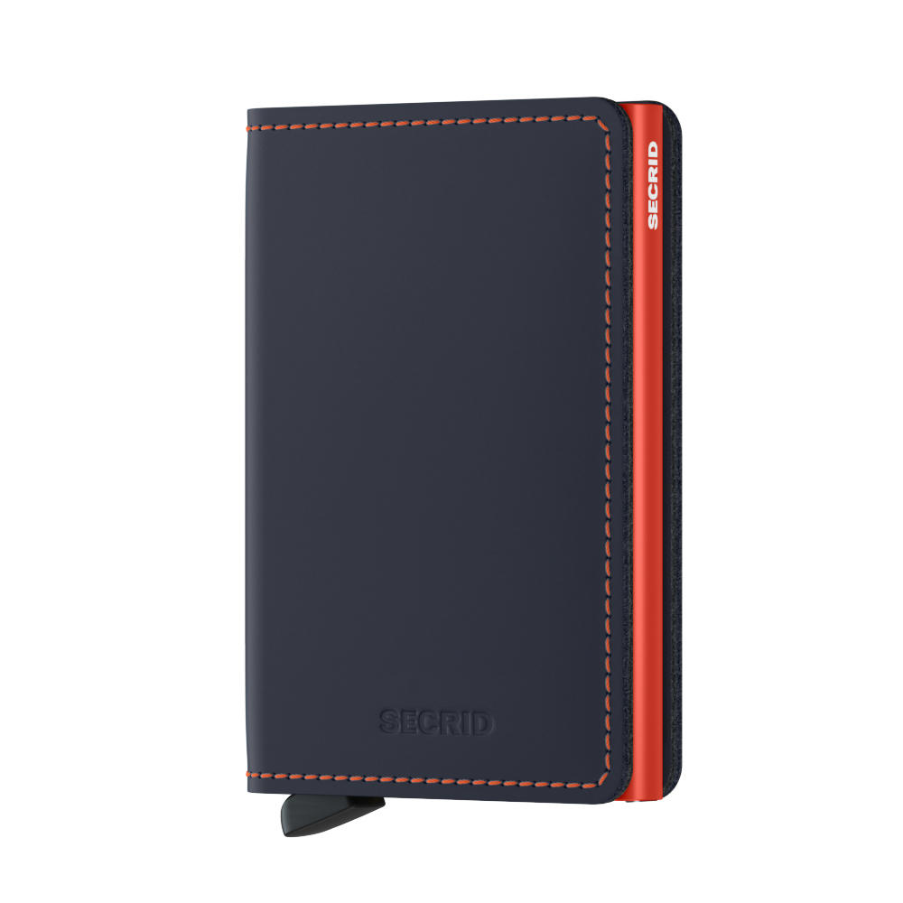 Blauw-Secrid-Slim-Wallet-Portemonnee-Matte-Night-Blue-Orange
