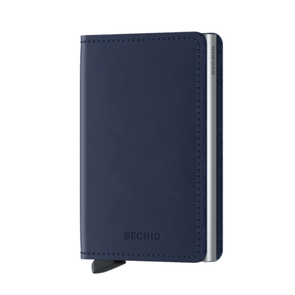 Blauw Secrid Slim Wallet Portemonnee Original Navy