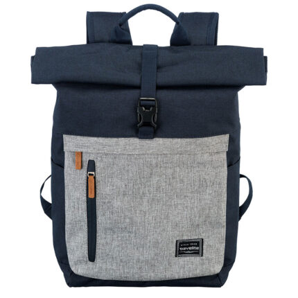 Blauw Travelite Basics Rollup Backpack Navy/Grey