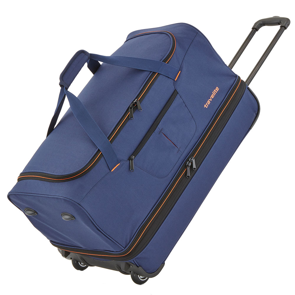 Blauw-Travelite-Basics-Wheeled-Duffle-70cm-Expandable-NavyOrange