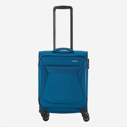 Blauw Travelite Chios 4 Wheel Handbagage Koffer 55 cm Petrol
