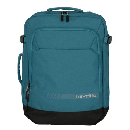 Blauw Travelite Kick Off Cabin Size Duffle/Backpack Petrol