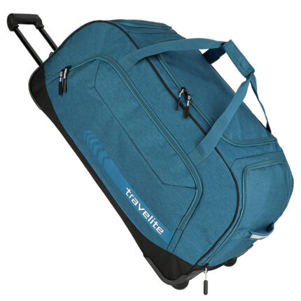Blauw Travelite Kick Off Wheeled Duffle Petrol