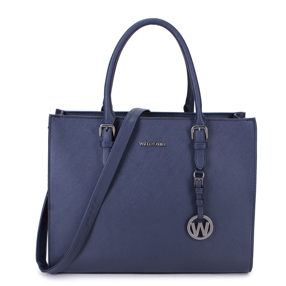 Blauw-Wimona-Natalia-One-Schoudertas-Donkerblauw