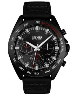 Boss-heren-chronograaf-intens-zwart-lederen-bandhorloge-44-mm