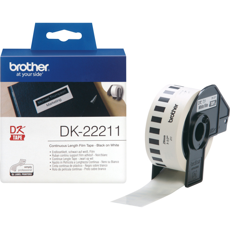 Brother-Doorlopende-Labelrol-DK-22211-printlint