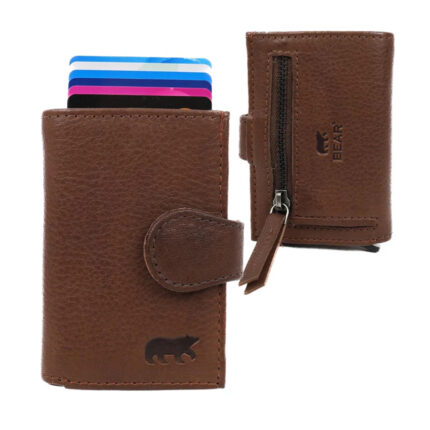 Bruin Bear Design Elsie Pasjeshouder Portemonnee Brown