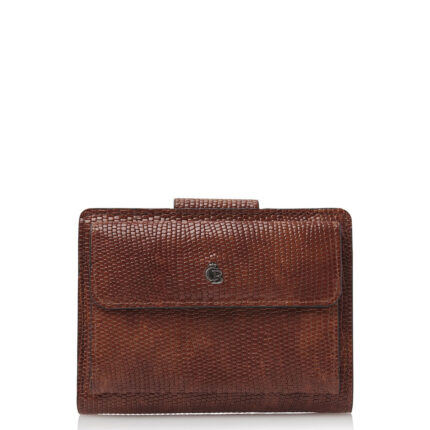 Bruin Castelijn & Beerens Donna Dames Portemonnee 6 Pasjes Met RFID Cognac