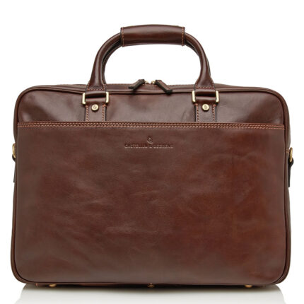 Bruin Castelijn & Beerens Verona Business RFID Laptoptas 15.6'' Mocca