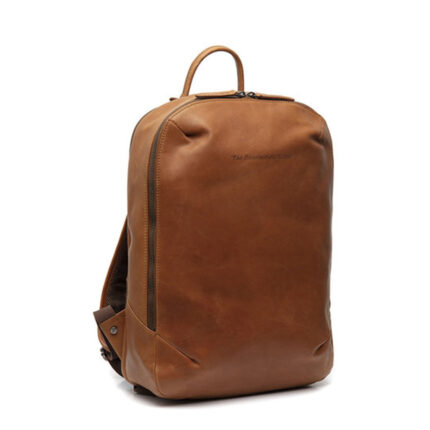 Bruin Chesterfield Leren Rugzak Bangkok Wax Pull Up Cognac