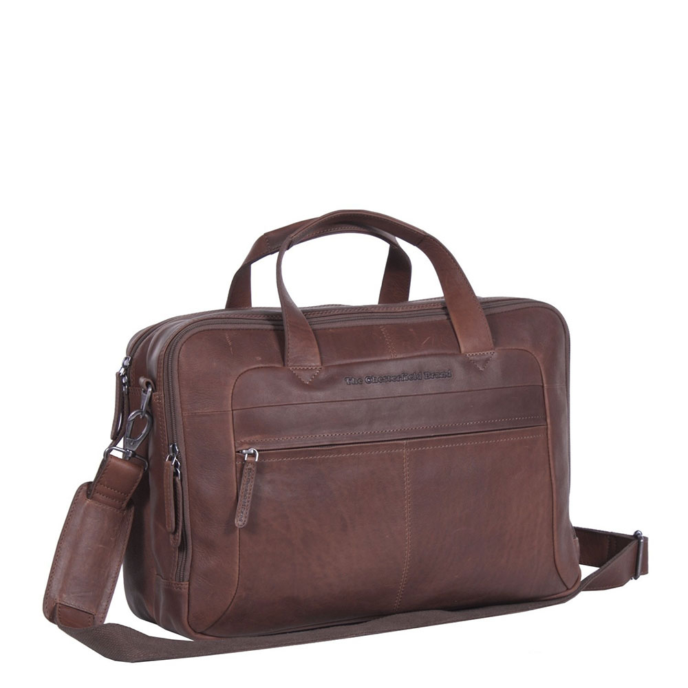 Bruin-Chesterfield-Ryan-Laptop-Schoudertas-Large-17-Brown