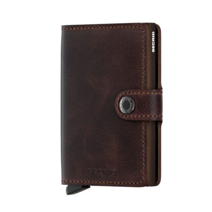 Bruin Secrid Mini Wallet Portemonnee Vintage Chocolate