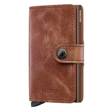 Bruin Secrid Mini Wallet Portemonnee Vintage Cognac-Brown