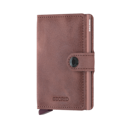 Bruin Secrid Mini Wallet Portemonnee Vintage Mauve