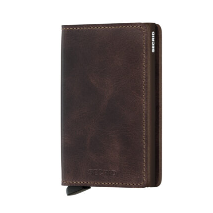 Bruin Secrid Slim Wallet Portemonnee Vintage Chocolate