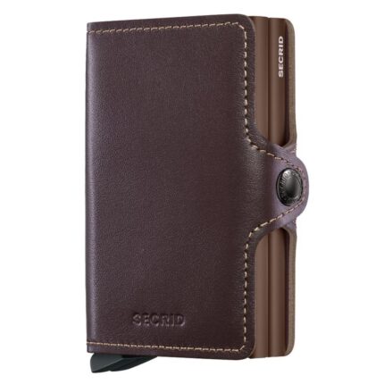 Bruin Secrid Twin Wallet Portemonnee Original Chocolate