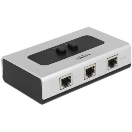DeLOCK Switch RJ45 10/100/1000 Mbps 2 port