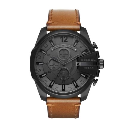 Diesel DZ4463 Heren Advanced Mega Chief horloge met leren band