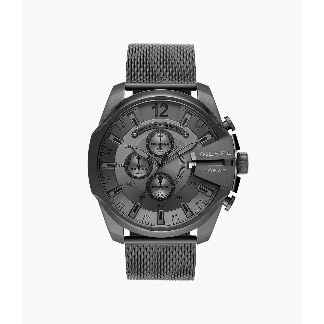 Diesel-DZ4527-Mega-Chief-chronograaf-roestvrij-stalen-Herenhorloge-gunmetal