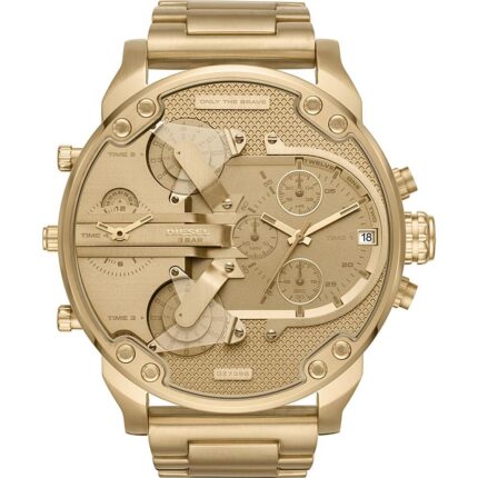 Diesel DZ7399 Mr. Daddy 2.0 chronograaf Herenhorlogemet gouden wijzerplaat