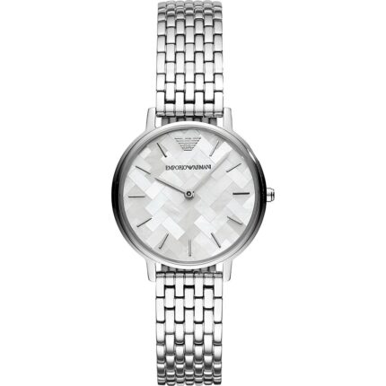 Emporio Armani AR11112 dameshorloge van roestvrij staal met twee wijzers