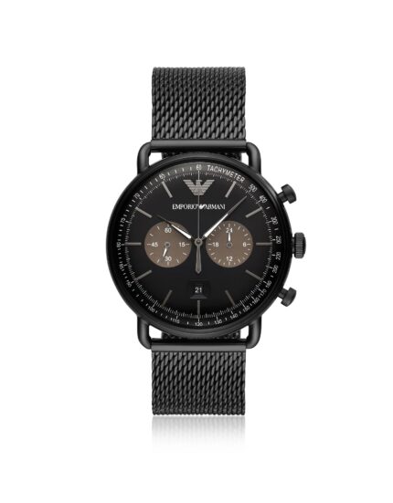 Emporio Armani Aviator Round Quartz Multi-color wijzerplaat HerenhorlogeAR11142