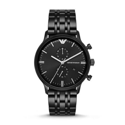 Emporio Armani Heren Gianni roestvrij stalen armbandhorloge AR1934