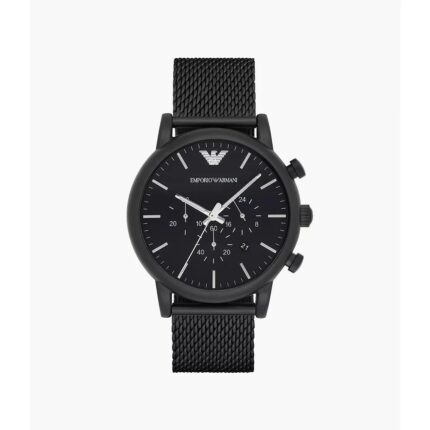 Emporio Armani Heren Sport chronograaf roestvrij stalen armband horloge AR1968