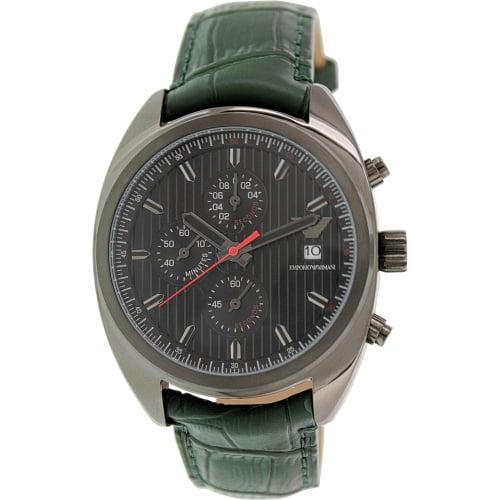 Emporio-Armani-Herenportivo-AR5936-groen-lederen-analoog-quartz-horloge