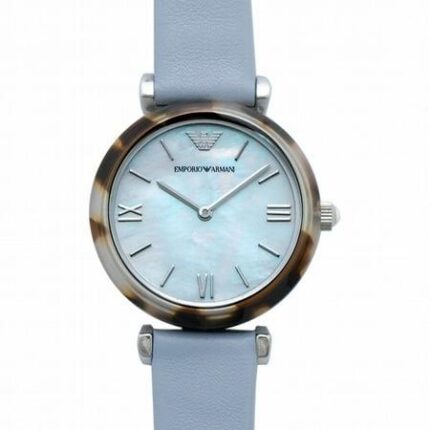 Emporio Armani Quartz witte wijzerplaat kunststof dameshorloge AR11002