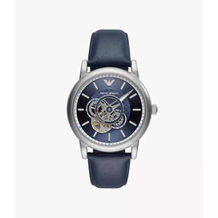 Emporio Armani chronograaf automatisch blauw wijzerplaat Herenhorloge AR60011