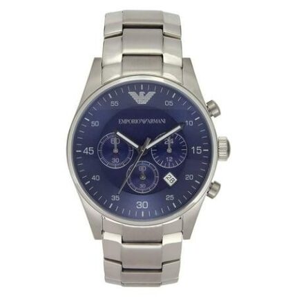 Emporio Armani quartz blauwe wijzerplaat HerenhorlogeAR5860