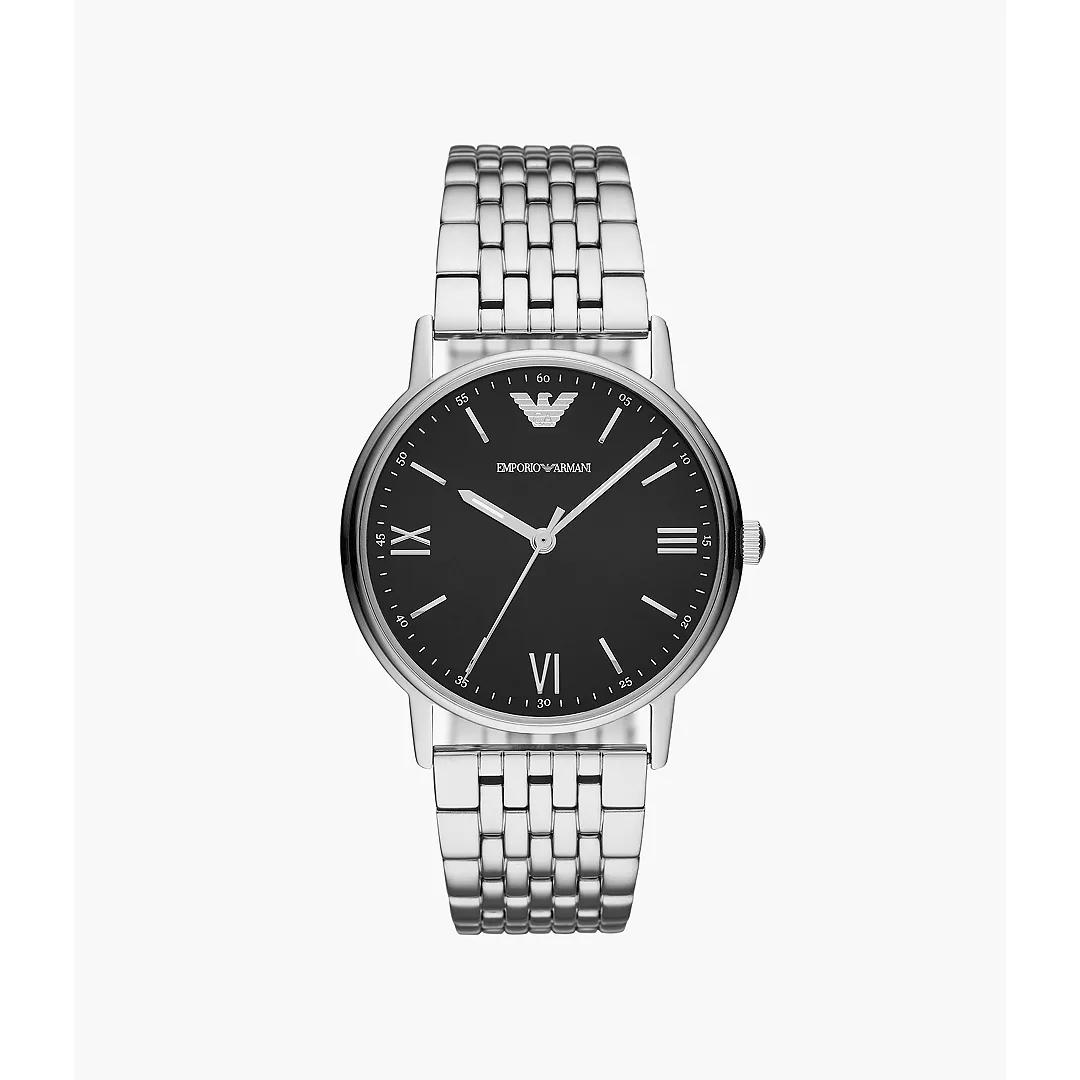 Emporio-Armani-quartz-horloge-met-zwarte-wijzerplaat-AR11152
