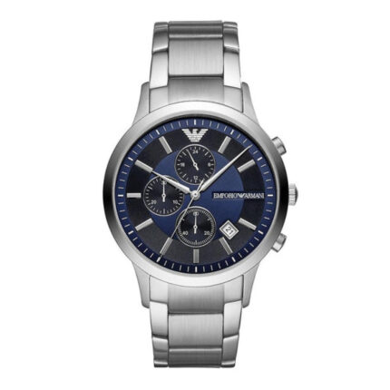Emporio Emporio Armani Renato chronograaf quartz blauwe wijzerplaat Herenhorloge AR11164