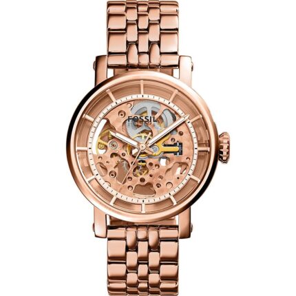 Fossil Dameshorloge ME3065 'Original Boyfriend' automatisch Rosekleurig roestvrij staal