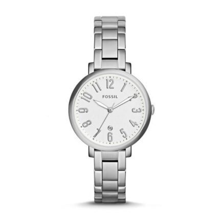 Fossil ES3969 Jacqueline zilveren wijzerplaat roestvrij stalen armbandhorloge voor dames