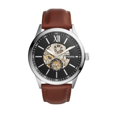 Fossil Flynn automatisch bruin lederen horloge Bq2270